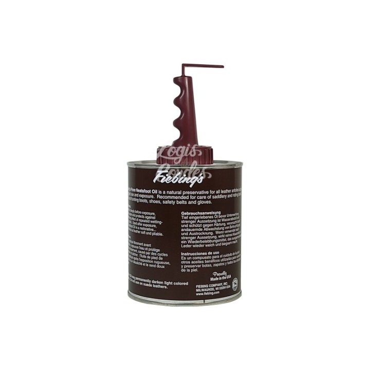 Fiebing's 100 % Pure Neatsfoot Oil 32Oz/946ml Neutral/Neutral with applicator
