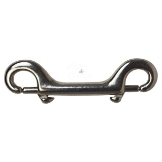 Nickel-plated steel carabiner / double-eye nickel-plated carabiner