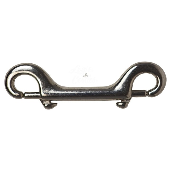 Nickel-plated steel carabiner / double-eye nickel-plated carabiner