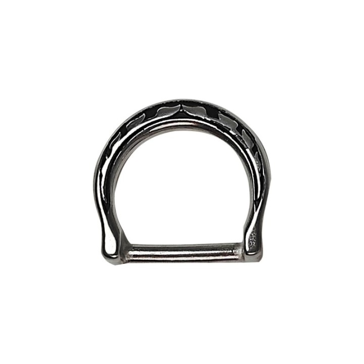 Des de collier de poitrine FLORAL avec patine noire