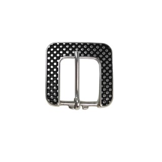 heel buckle polkadot w/ black patina