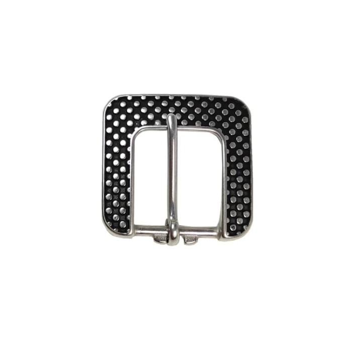 heel buckle polkadot w/ black patina