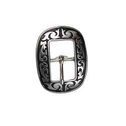 floral Centerbar Buckle w/...