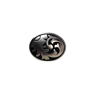 Concho oval oldtime w/ chicago screw & black patina