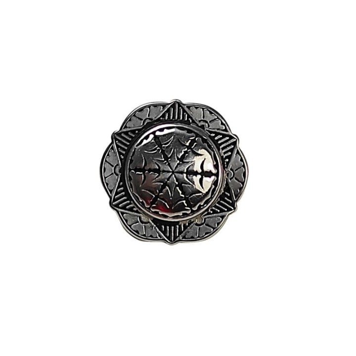 Concho oldtime with loop and black patina