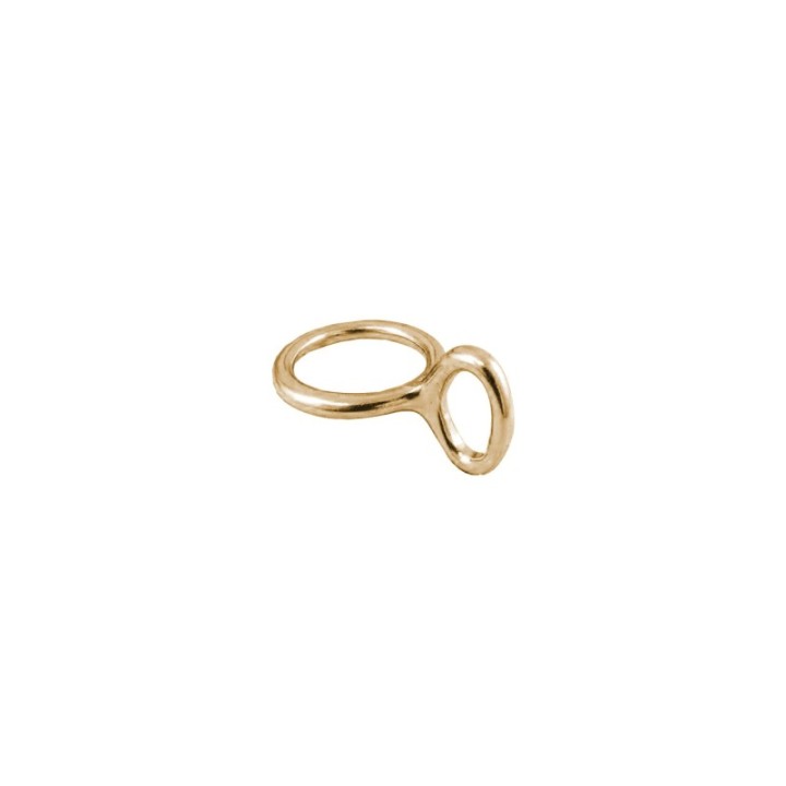 solid Brass ring w/ loop