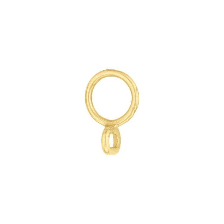 solid Brass ring w/ loop