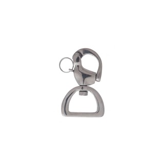 Stainless-steel carabiner / stainless steel 30mm