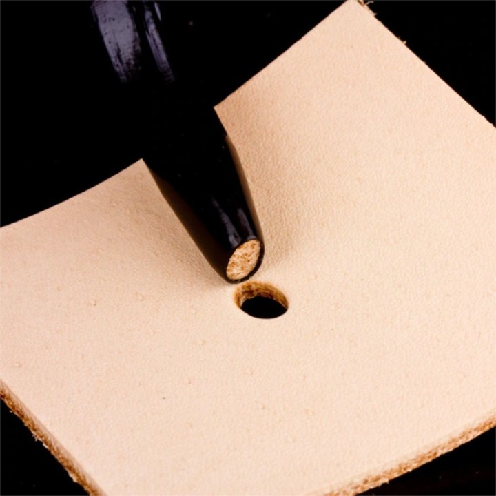 Oval punch adjustment hole