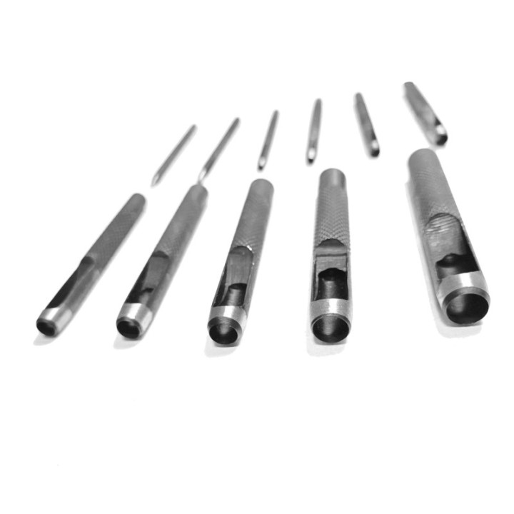 11-piece round punching tool set