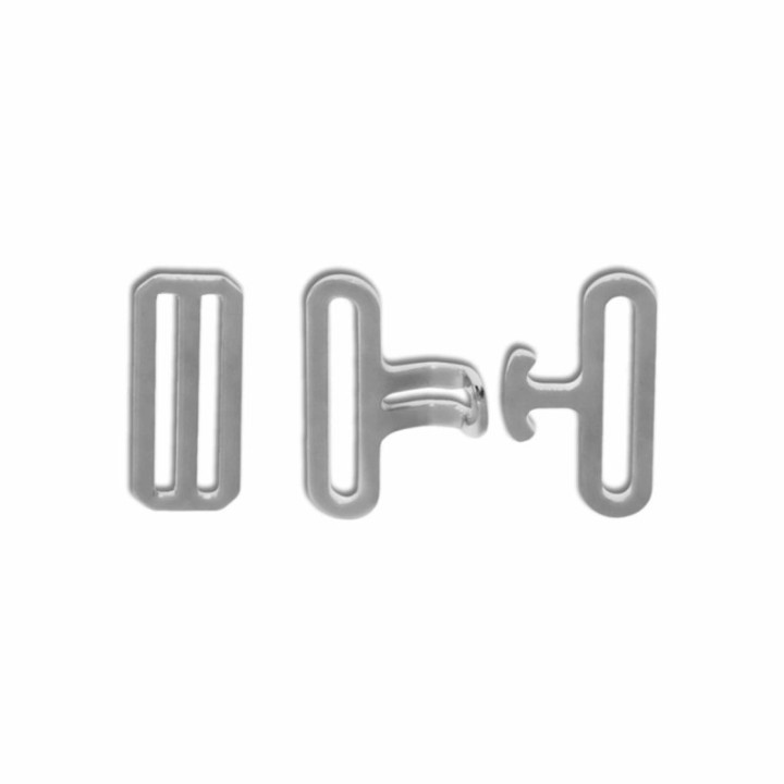 Crossed Strap Buckle 50mm Nickel Plated Steel