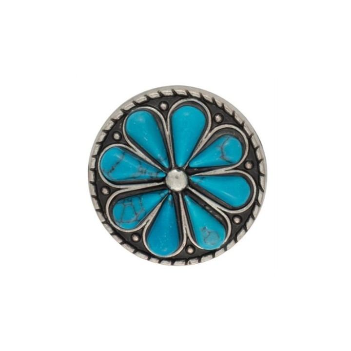 Concho fleur turquoise