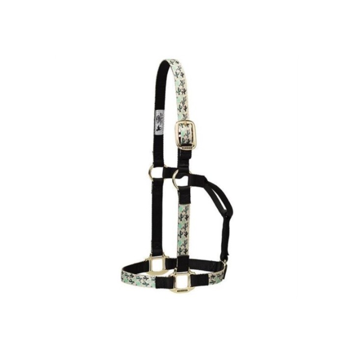 Weaver - Non-Adjustable Patterned Nylon Halter, Cactus, AVG