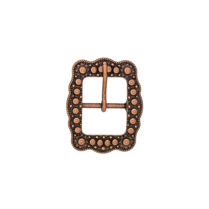 Scalloped Berry Buckle antique copper