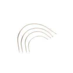 Curved sewing needle set