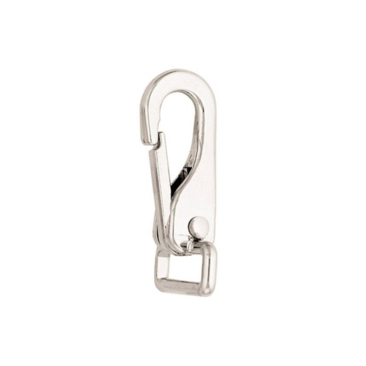 Snap hook Nickel-plated steel square eye clip