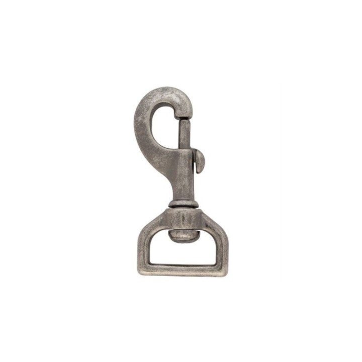 Carabiner antique nickel eye pull Square swivel