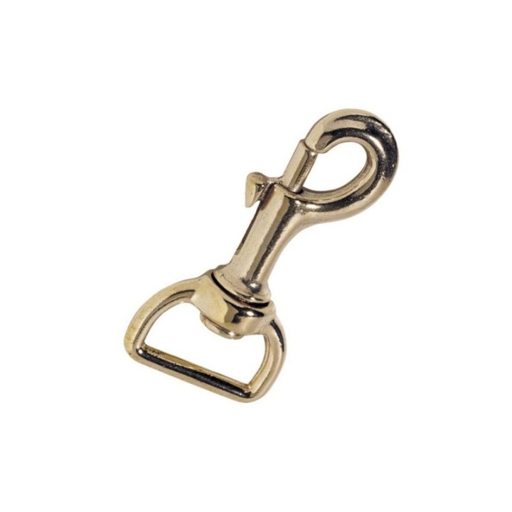 Snap Golden bronze hook with rotating eye 20mm/6,6cm