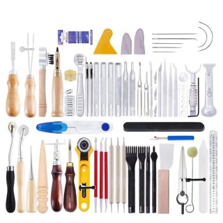 Deluxe leather working tool kit