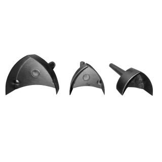 Set of 3 V-tip punches