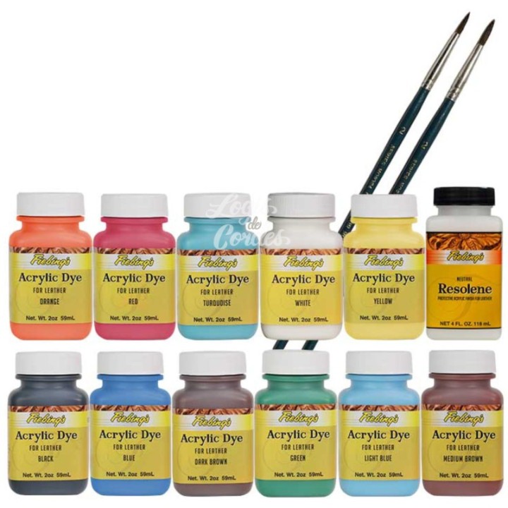 Acrylic Dye Pack 12 2Oz Colour Mix
