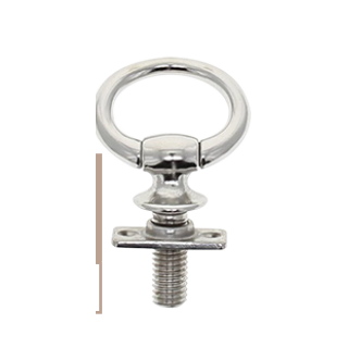 Stainless steel clevis with nut
