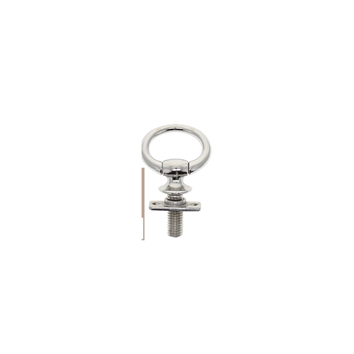 Stainless steel clevis with nut