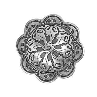 Floral concho with 45 mm Chicago screw