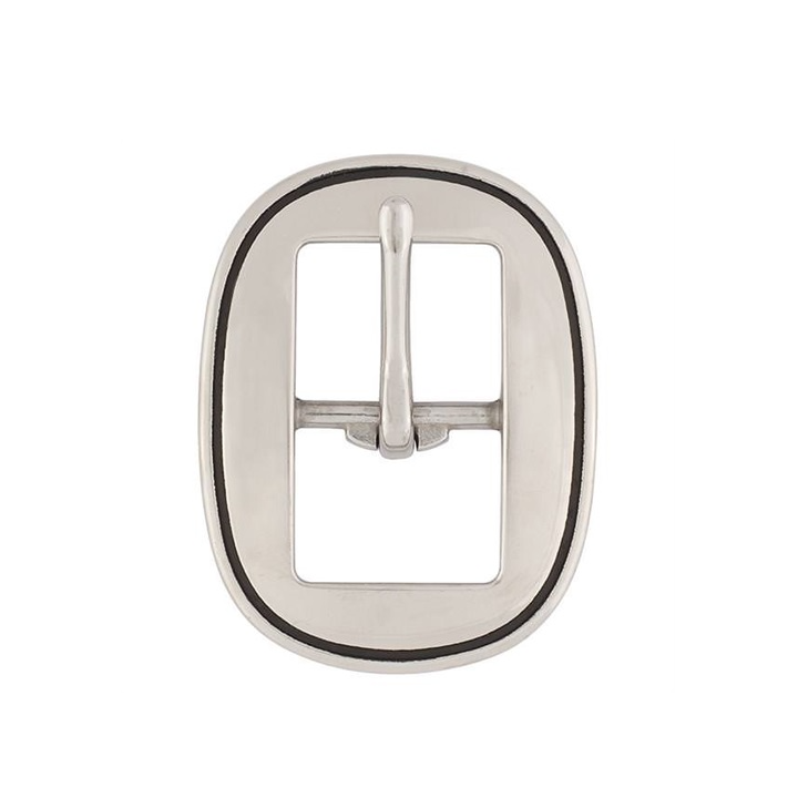 Jeremiah Watt's smooth, grooved oval buckle