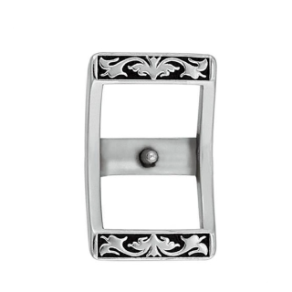 Jeremiah Watt Floral-Accented Conway Buckle