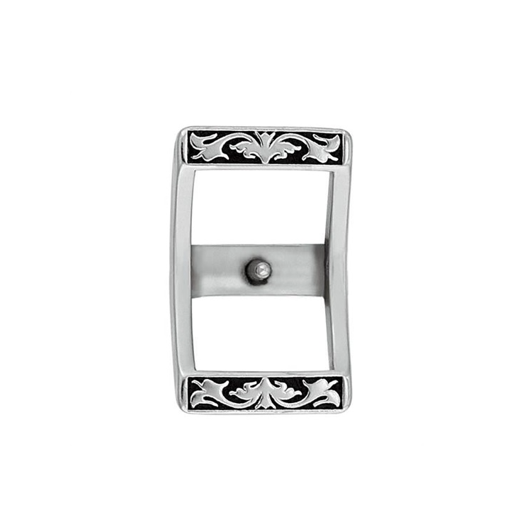 Jeremiah Watt Floral-Accented Conway Buckle