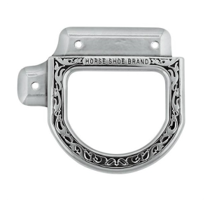 D-ring for Jeremiah Watt floral-accented flat back plate, 2-3/8"
