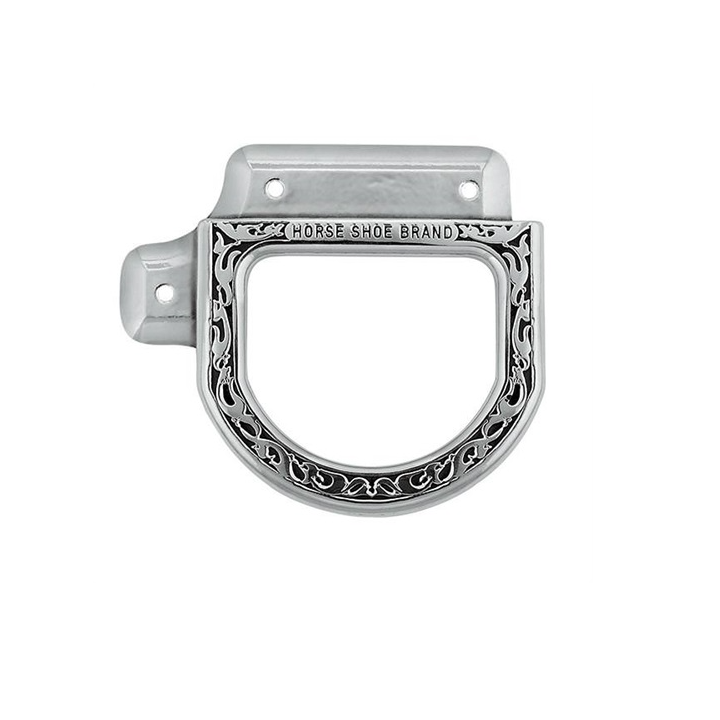 D-ring for Jeremiah Watt floral-accented flat back plate, 2-3/8"