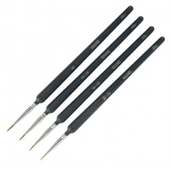 4 Pinceaux ronds en Nylon