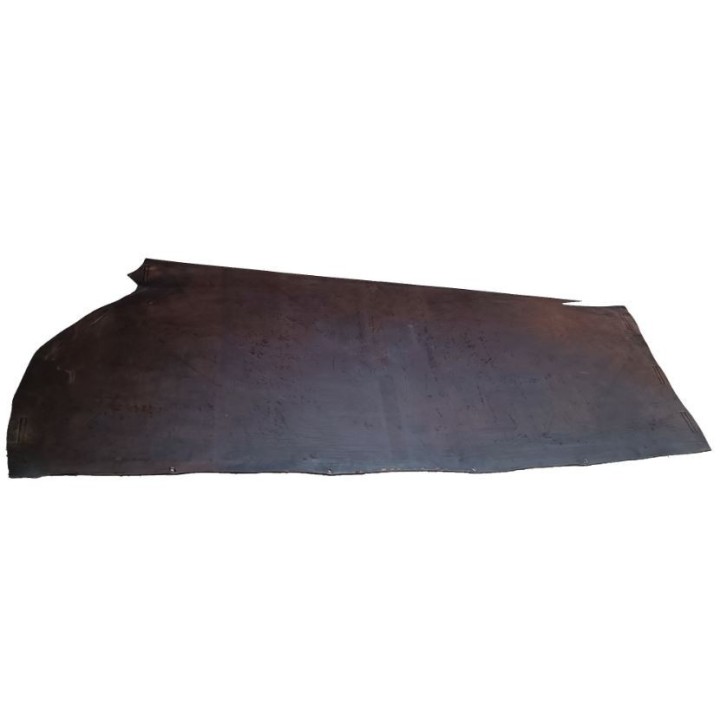 pre-stretched chrome leather Black
