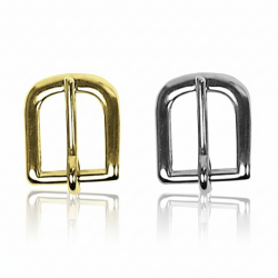 Fine Golden Bronze Lyre Buckle