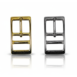 solid brass buckle Double bars