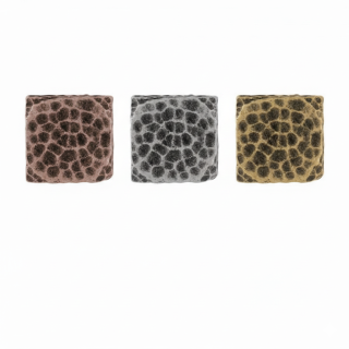 Hammered Square Concho antique brass