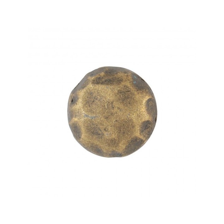 Round Hammered Concho antique brass