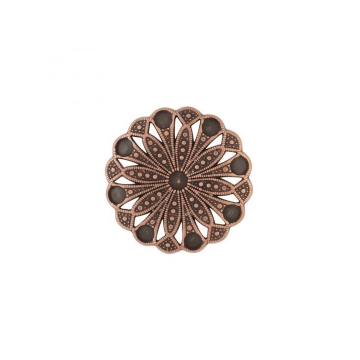 Royal Round Concho antique copper