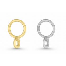 solid Brass ring w/ loop