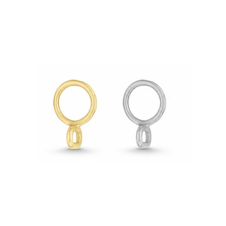 solid Brass ring w/ loop