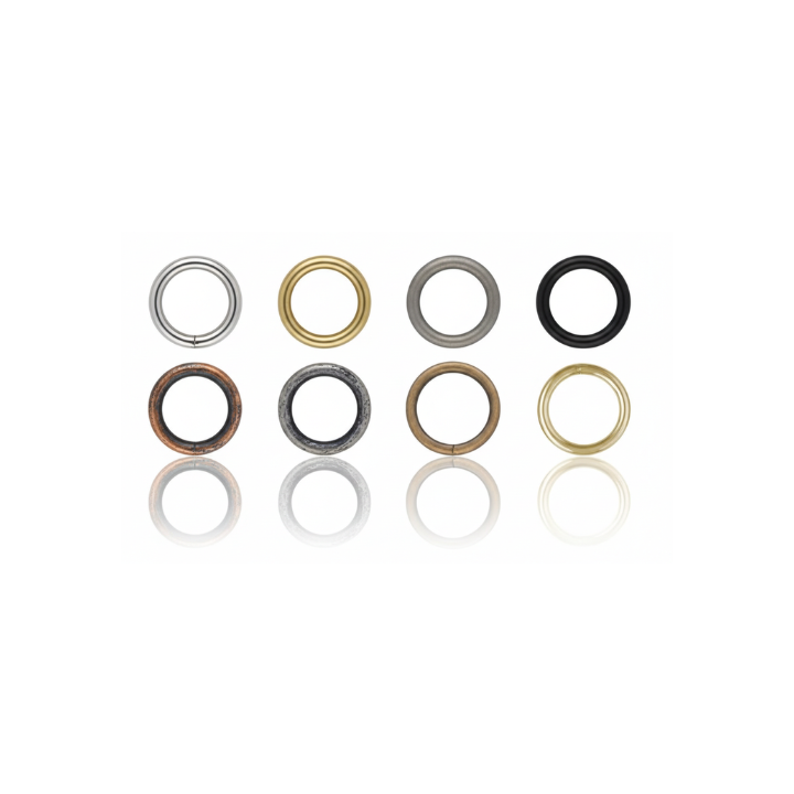 Golden plated steel ring