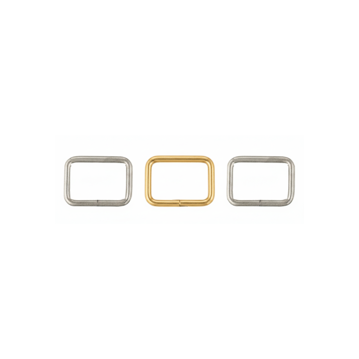 Nickel-plated Steel loop Medium Rectangle