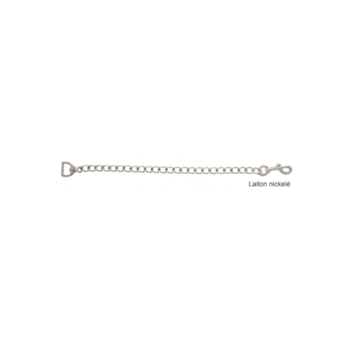 Nickel-plated brass lead chain