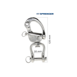 HS Harness Snap Hooks SPRENGER Patented - Stainless Steel