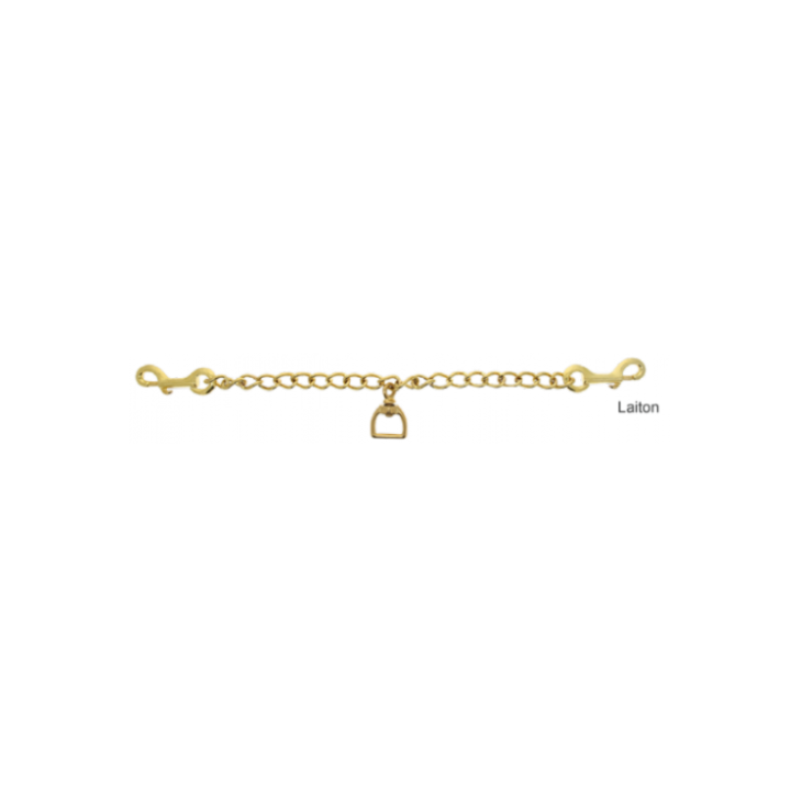Brass double lanyard chain