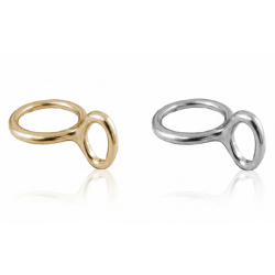 solid Brass ring w/ loop