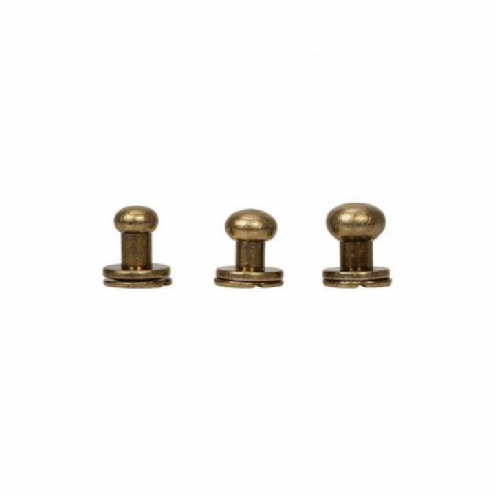 Button Screw Stud antique nickel