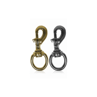 Mousqueton Bronze Doré / Golden tirette oeil tournant